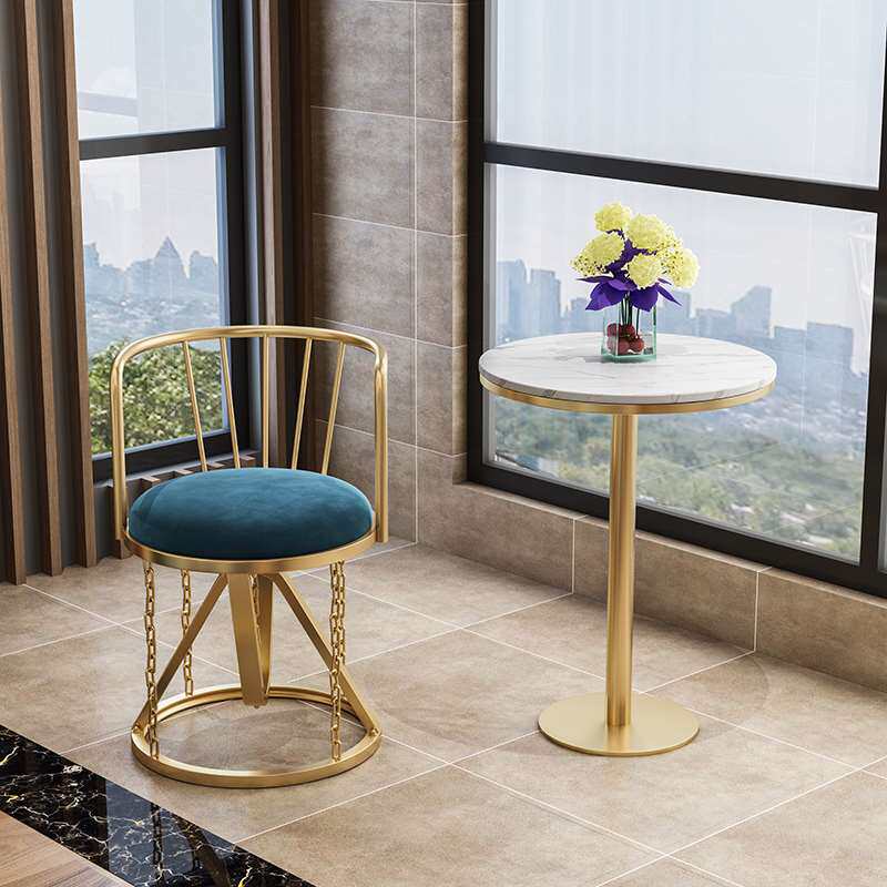 创意休闲餐椅悬浮效果张拉结构铁艺靠背摇椅视觉反重力酒吧沙发椅