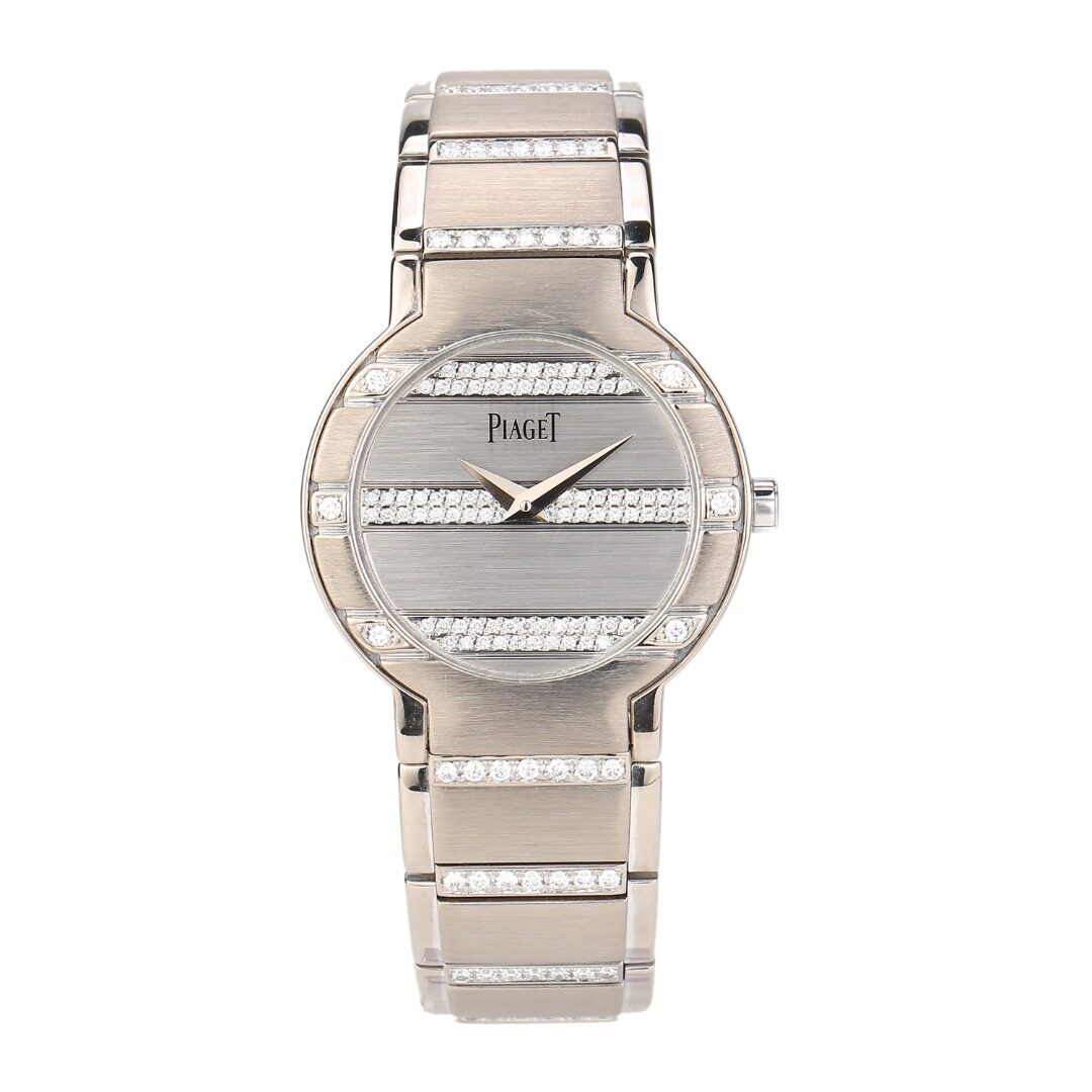 9新】伯爵18k白金原镶钻石英女表g0a34044