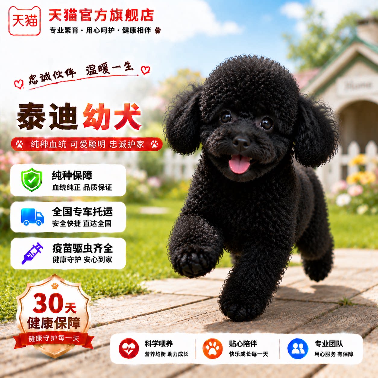 活泼网红聪明活物黑色宠物狗幼崽