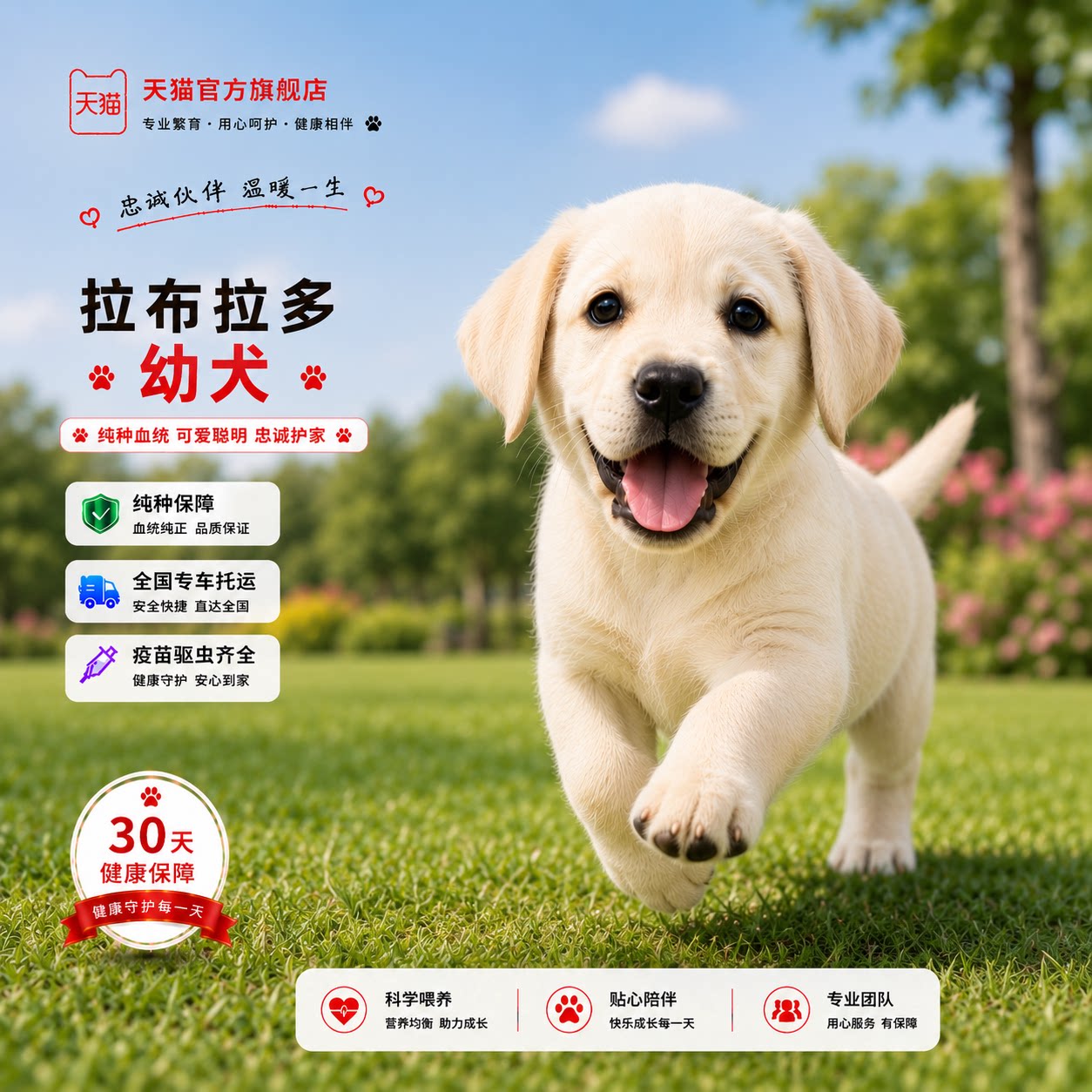 白色高智商警犬短毛可爱健康家庭