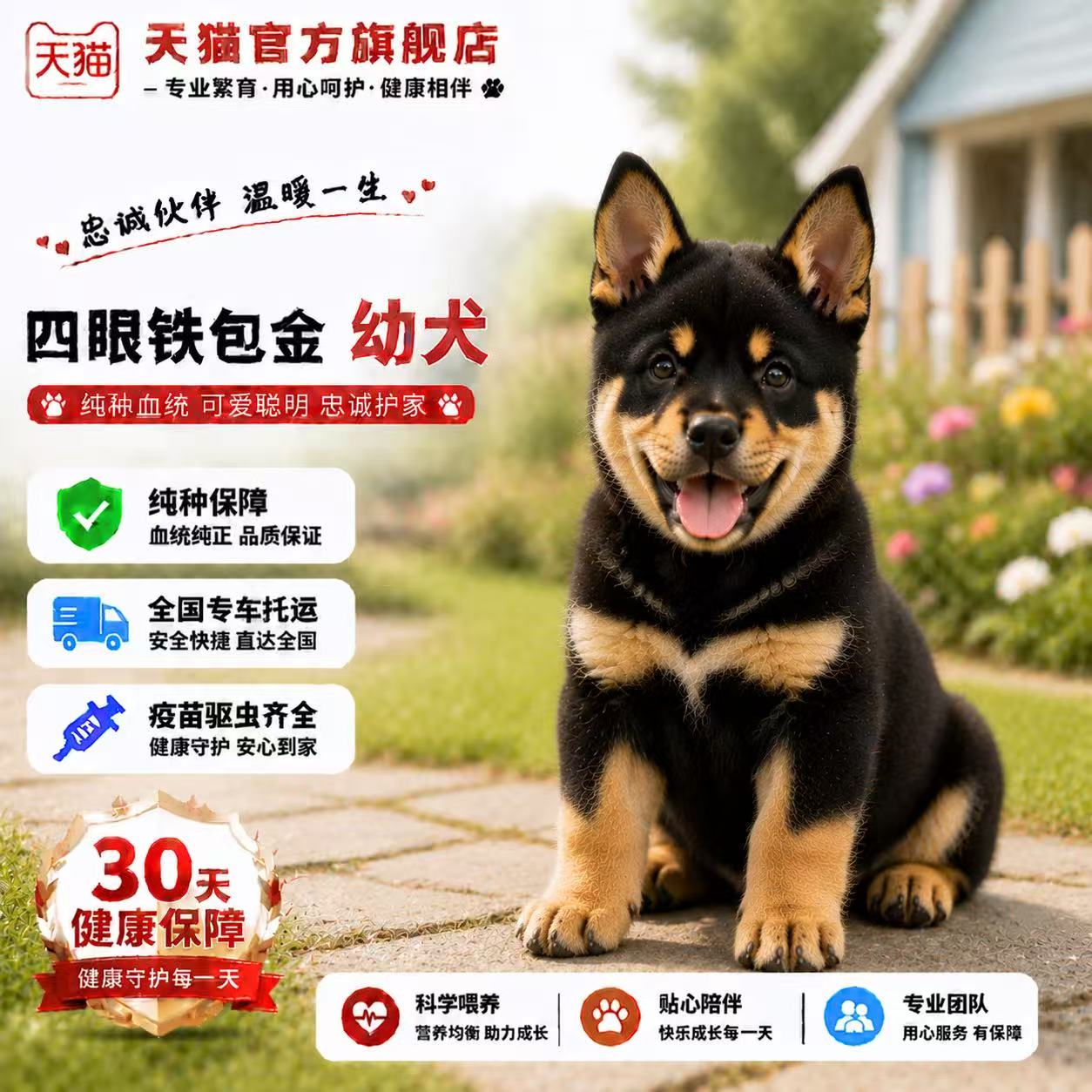 活体狗小狗可爱护院活泼农村猎犬
