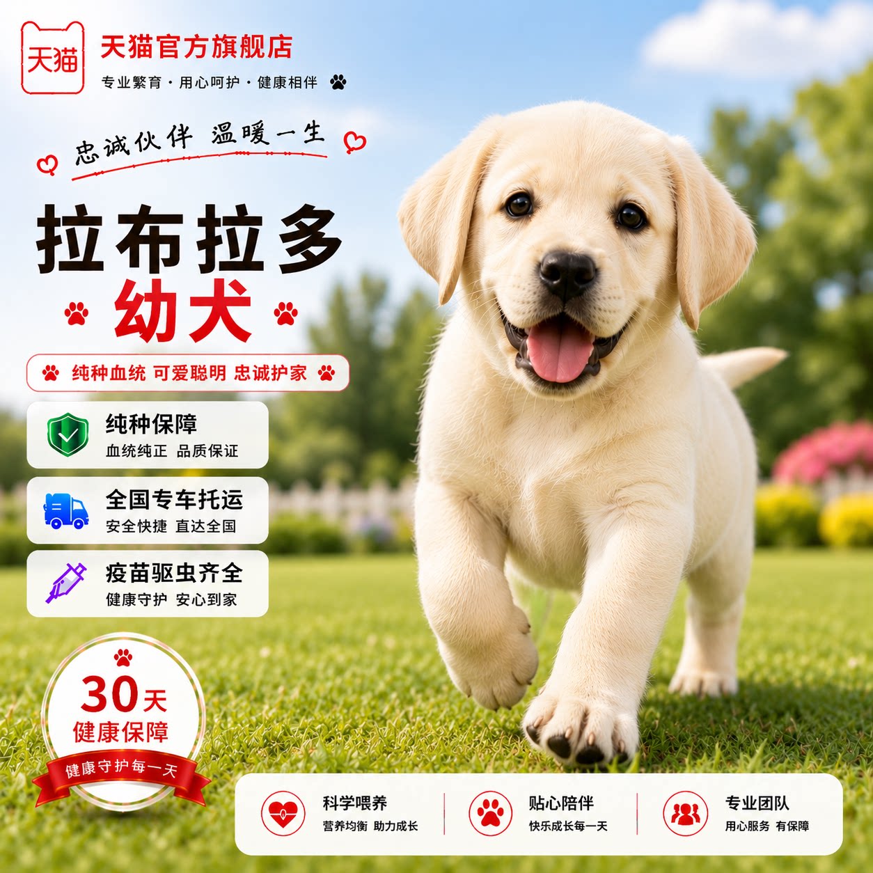 小狗米健康听话导盲犬真狗警犬