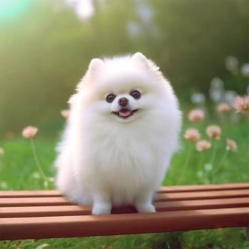 红袖珍犬迷你活物狗超小白色活体