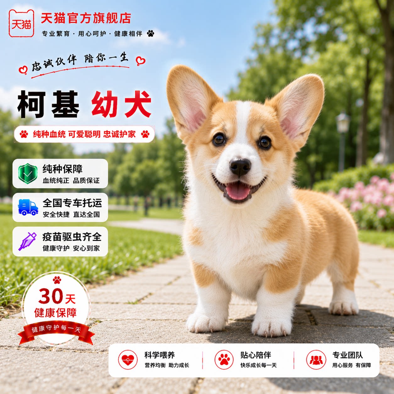 小型犬幼崽家庭小狗狗黄白花