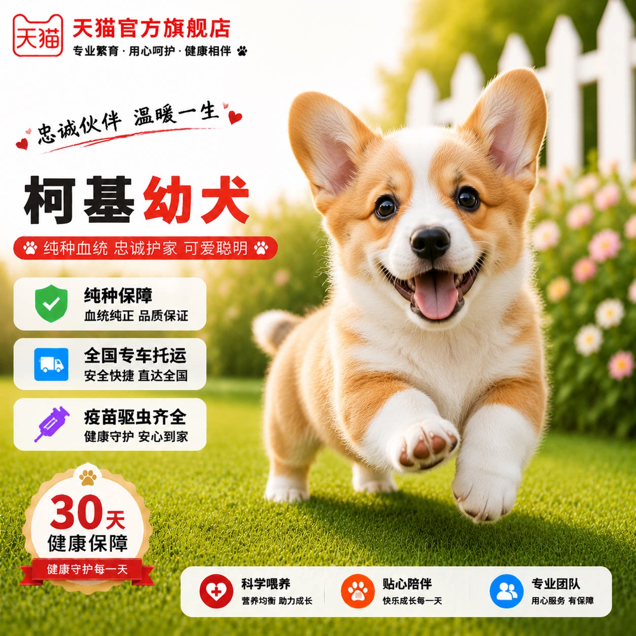 犬陪伴家养活泼超萌小型犬狗双色