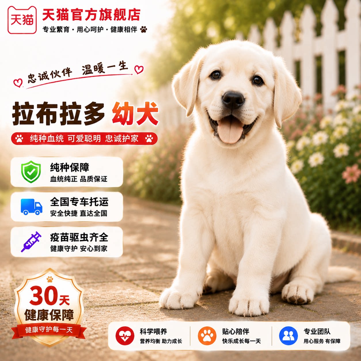 高智商大骨架大型犬白色温顺好养