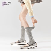 purpleguys标签腿套女夏季 薄款 透气网眼芭蕾风叠穿镂空jk堆堆袜套