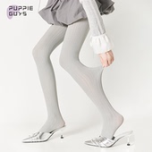 purpleguys灰色连裤 袜女秋冬外穿显瘦复古春秋防勾丝jk丝袜打底袜