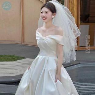 法式 道具 多层头纱结婚高级新娘}纱主领证婚纱求婚头饰拍照新款