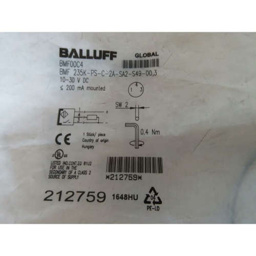 巴鲁夫 BMF 235K PS C 2A SA2 S议价