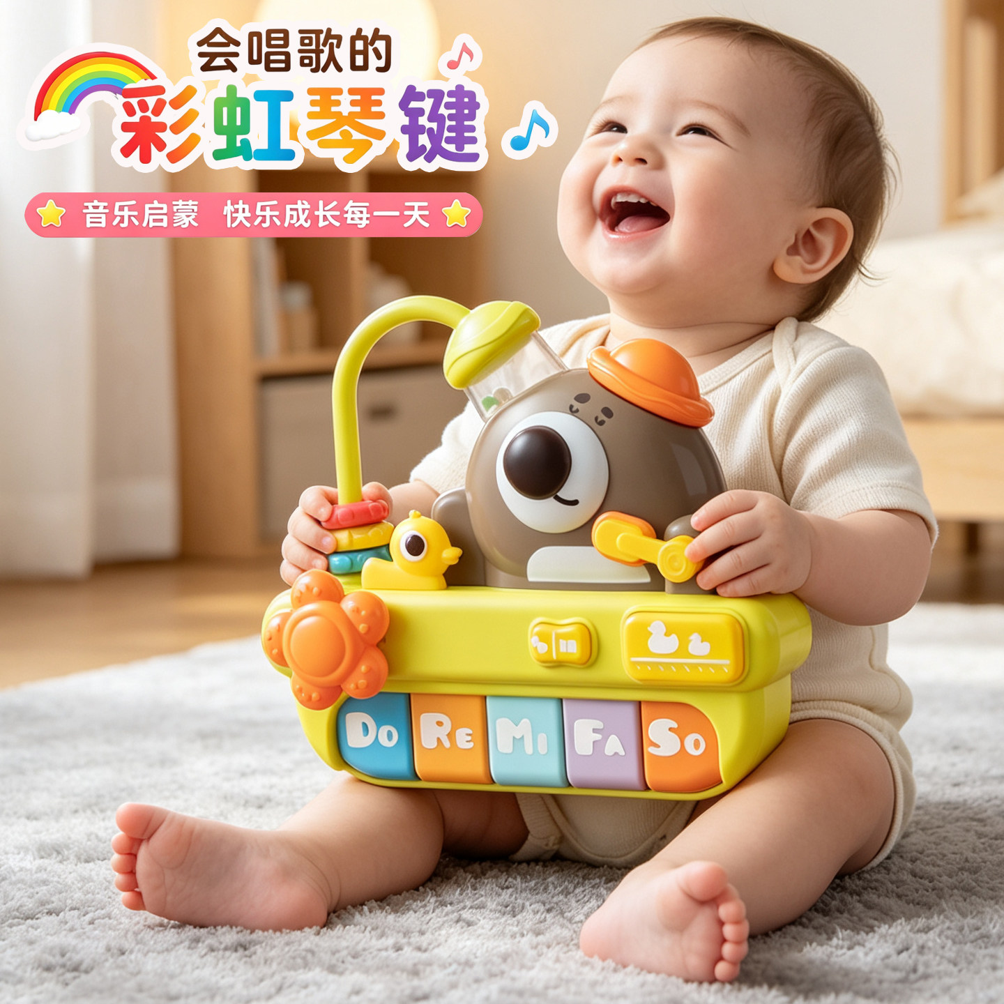 婴幼儿多功能电子琴手拍音乐钢琴儿童益智早教玩具一岁宝宝12个月