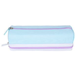 日本国誉kokuyo笔袋大容量双层分类文具袋初中生铅笔盒多功能收纳高中女生高颜值简约日系文具