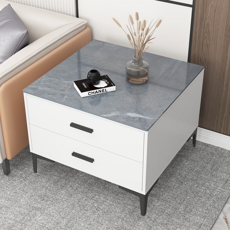 岩板轻奢沙发柜边几角桌角几创意边柜客厅小茶几简约储物柜边角桌