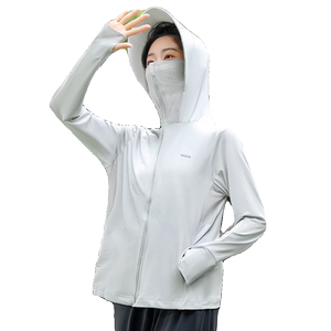 冰丝防晒衣女夏2024新款女士连帽透气防晒罩衫外套骑电动车防晒服