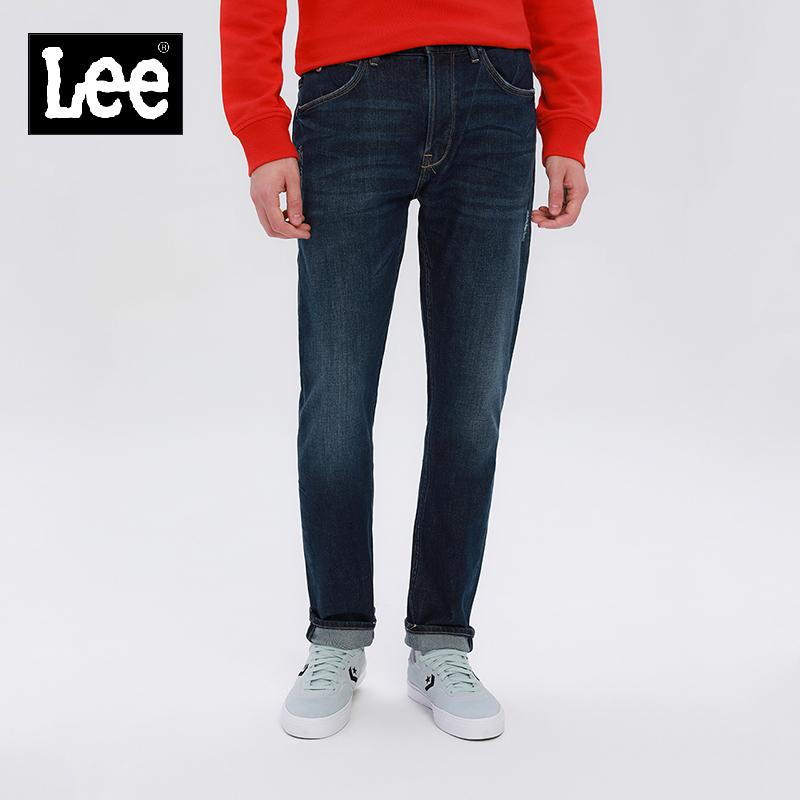 Lee舒适小直脚牛仔裤 商场同款101+男款新款蓝色标准LMR7054BX9YS|ruв категории Мужская одежда, джинсы - от Buy2taobao.com для оказания профессиональной услуги покупки агента Taobao