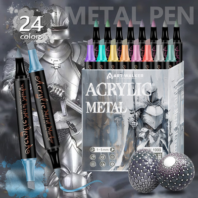 Metal marker pen, hand account, greeting card signing pen
