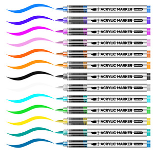 Mark DIY brush set glass special head soft pen graffiti