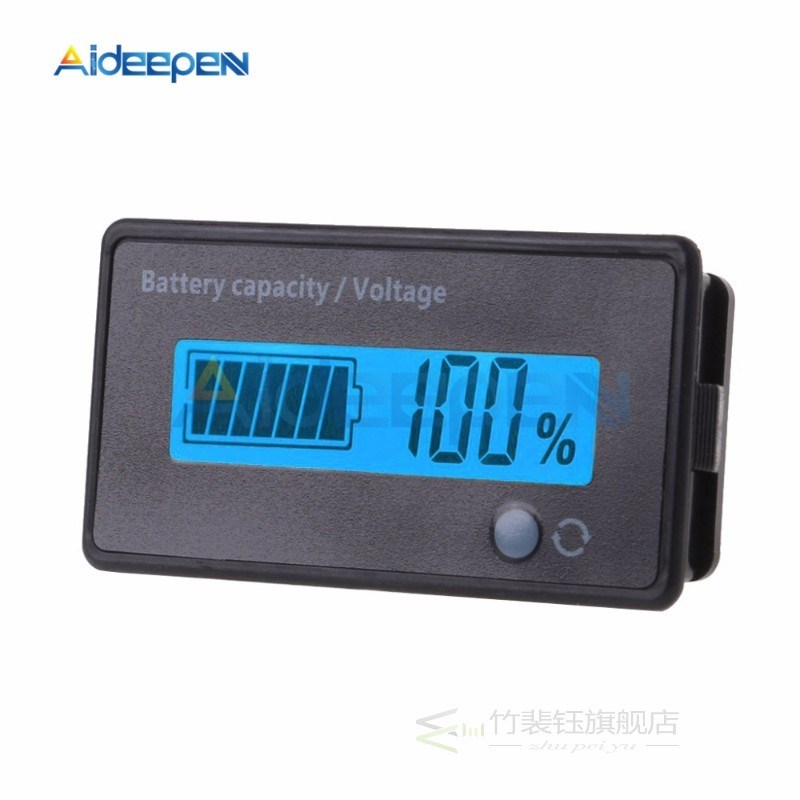 7-100V LCD Acid Lead Lithium Battery Capacity Indicator Volt