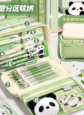 Large capacity high aesthetic stationery bag ins pencil case