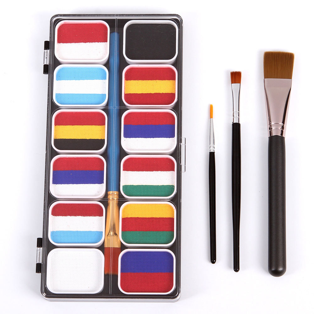 Rainbow stripe paint 10g striped face color水溶性彩绘颜料