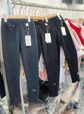 女童冬季加厚保暖打底裤子一体绒