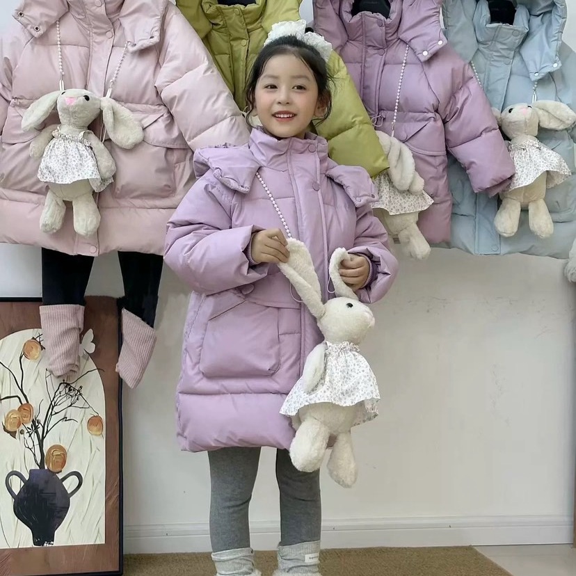免洗加厚加绒女童棉服外套棉衣潮