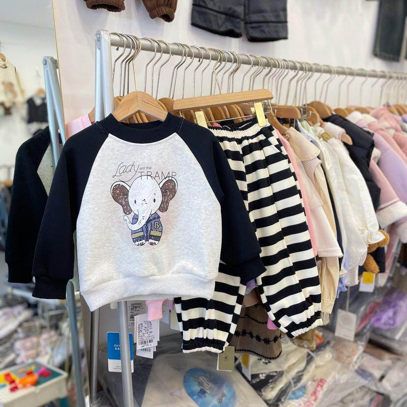 男童套装冬装男童加绒卫衣卫裤两件套儿童冬季一体绒上衣休闲裤子