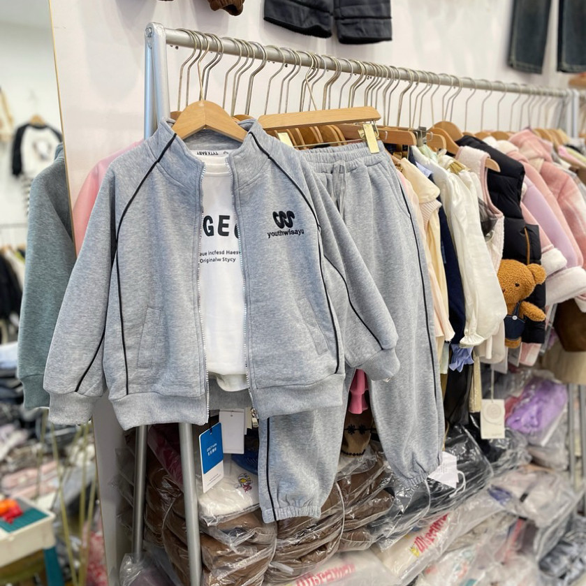 男童套装冬装男孩加绒卫衣卫裤两件套儿童开衫外套冬季一体绒上衣