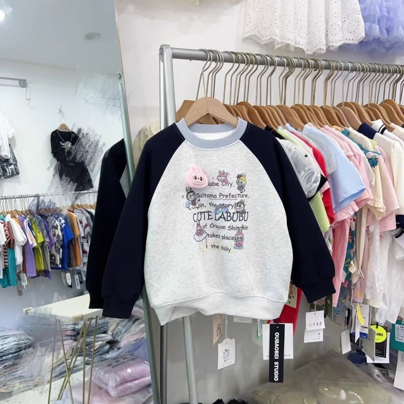 女童拉布布卫衣春秋款长袖上衣潮