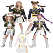 KPOP猎魔女团服装 女童zoey米拉mira鲁米rumi儿童万圣节cos衣服