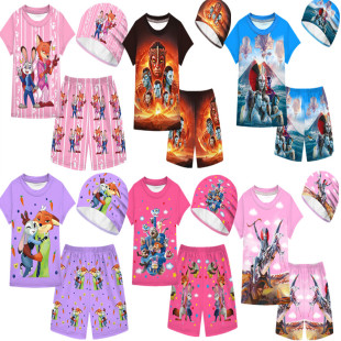 疯狂动物城2Gary儿童泳衣女童防晒泳装 蛇尼克Zootopia2朱迪游泳衣