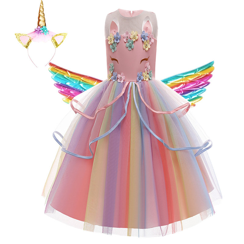 unicorn儿童连衣裙六一万圣节
