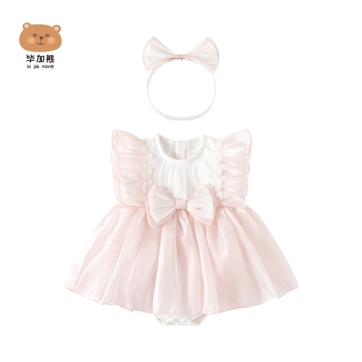 婴儿衣服夏季薄款女宝宝百天图片