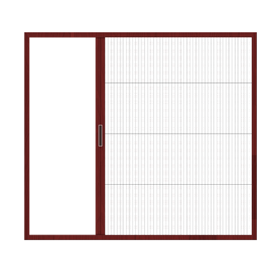 折叠隐形纱窗伸缩推拉沙窗网自装