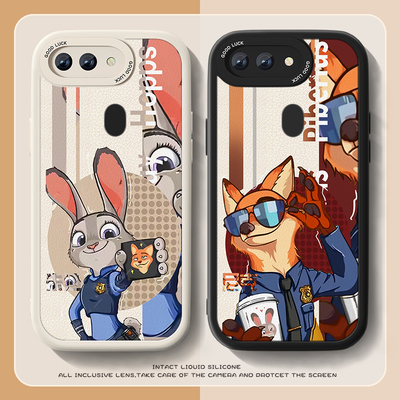 适用尼克朱迪oppoR17手机壳新款女小羊皮r17pro小众r11t情侣r15标准R11S梦境版r9sm动物城防摔0pp0R15x男套