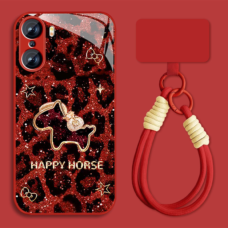 适用豹纹小马华为荣耀60手机壳女2026荣耀60pro新款高颜值honor60se可爱por钢化玻璃保护套全包防摔挂绳外壳,3C数码配件,手机保护套/壳,淘宝优惠券,粉丝福利购,淘宝优惠卷