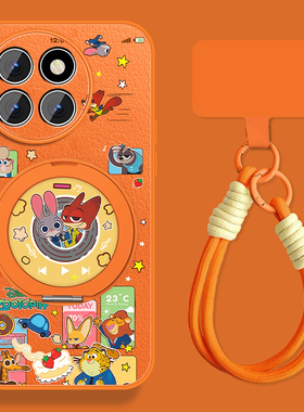适用小米civi4pro手机壳女卡通MICIVI3新款动物城兔子挂绳civi1spor磁吸外壳xiaomi小羊皮保护套全包防摔可爱