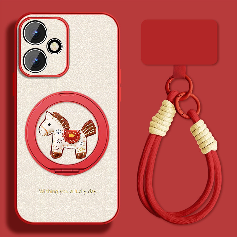 发财小马适用华为荣耀400手机壳女可爱荣耀400pro新款挂绳honor400支架por小羊皮保护套全包防摔磁吸外壳,3C数码配件,手机保护套/壳,淘宝优惠券,粉丝福利购,淘宝优惠卷