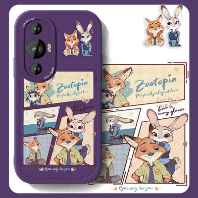 适用疯狂尼克华为nova11手机壳新款女小羊皮nowa10z卡通hi11pro动物城10se防摔男nove11ultra秋冬por小众套