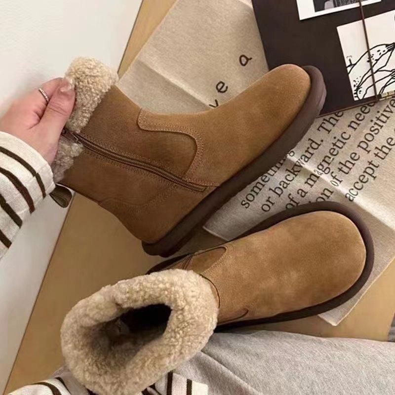 羊羔毛桑坡村雪地靴冬季保暖