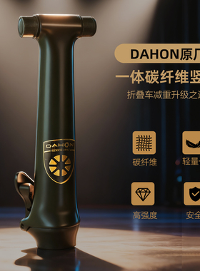 dahon大行折叠自行车单节碳纤维竖管双把立T型头管改装配件p8p10