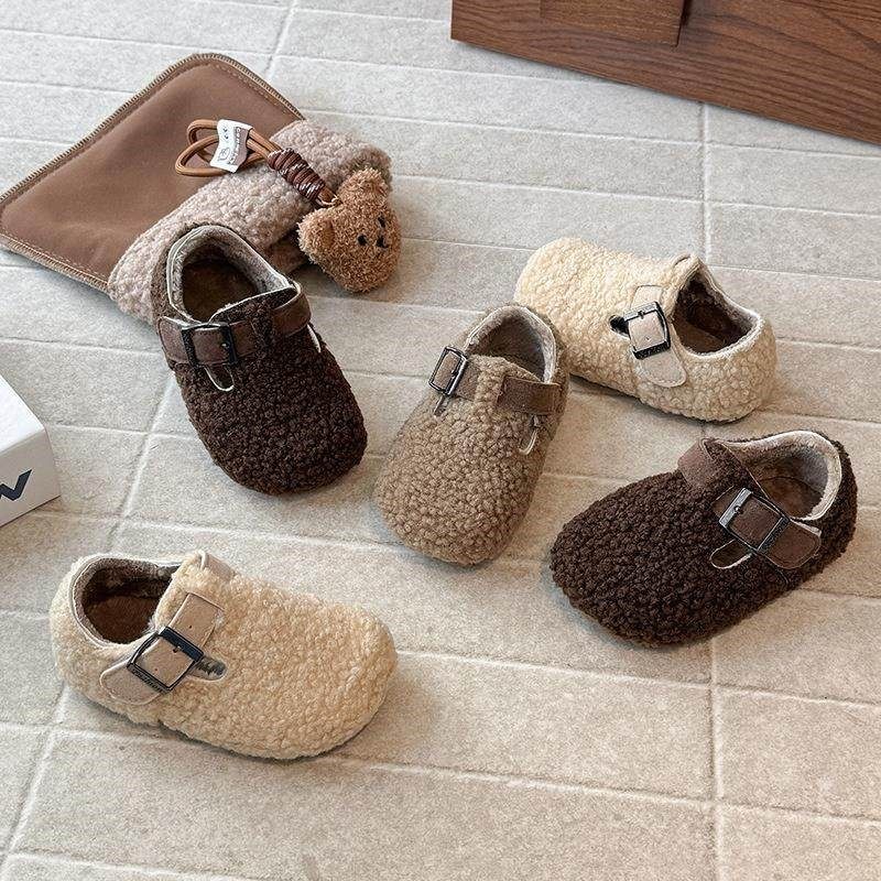 2025年冬季款毛毛鞋保暖儿童勃肯鞋男女童加绒棉鞋软底宝宝豆豆鞋,童鞋/婴儿鞋/亲子鞋,棉鞋,淘宝优惠券,粉丝福利购,淘宝优惠卷