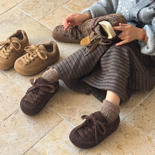 儿童二棉鞋女童加绒勃肯鞋厚底毛毛鞋加棉2025冬季新款男童加绒鞋
