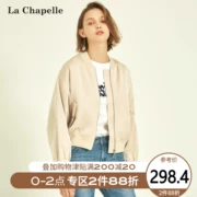 La Chapelle Áo khoác ngắn nữ 2019 Mùa xuân Mới Hàn Quốc Áo lửng Học sinh Áo dài tay Áo ngắn - Áo khoác ngắn