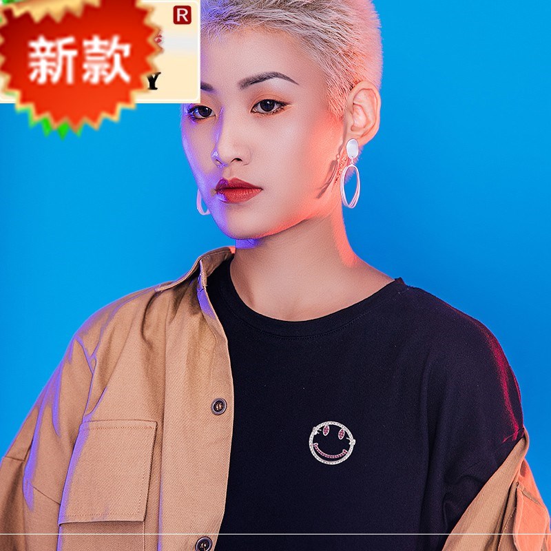 时尚新款潮牌笑脸毛衣胸针女日韩可爱表情学生外套别针开衫扣男士