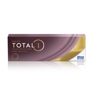 爱尔康水梯度日抛透明隐形眼镜40片装硅水凝胶高透氧学生透明片