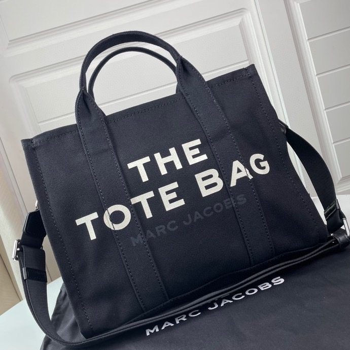 thumbnail for New Mj Tote Medium-Sized Canvas Solid Color Versatile Tote Bag Casual Shopping Bag Commuter Bag European and American Style Laptop Bag