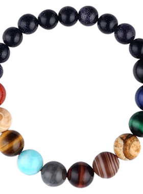 宇宙星系太阳系八大行星球手链