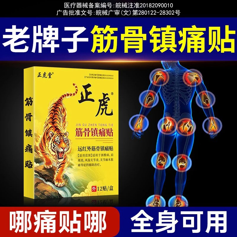 舒筋活血止痛消炎颈椎病肩周炎腰间盘突出腰腿疼痛风湿专用膏药贴图片