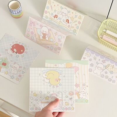 原创可爱小帕小狗对折大卡头13cm追星饰品礼物出卡包装卡片打包材料萌系ins风